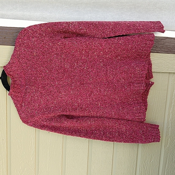 Charter Club One Button Cardigan Size S Red 4% Wool - Picture 2 of 9